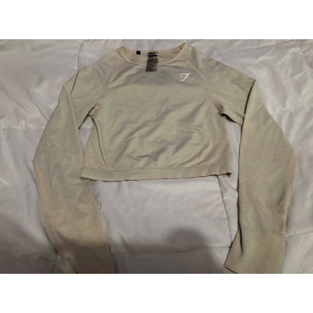 Gymshark vital seamless crop top- sand